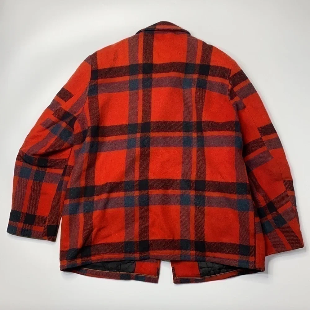 Vintage Robert Hall Buffalo Plaid 50's Jacket Size 46 XL